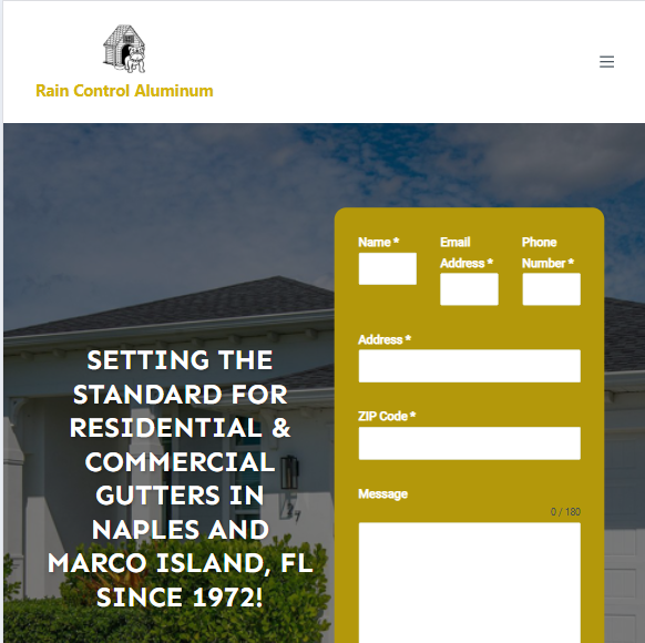 Rain Control Aluminum